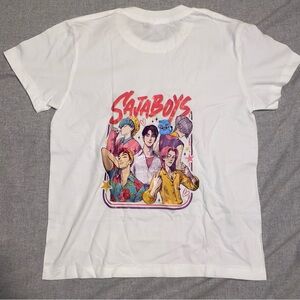 Kpop Demon Hunters Saja Boys White cotton T-shirt KIDS